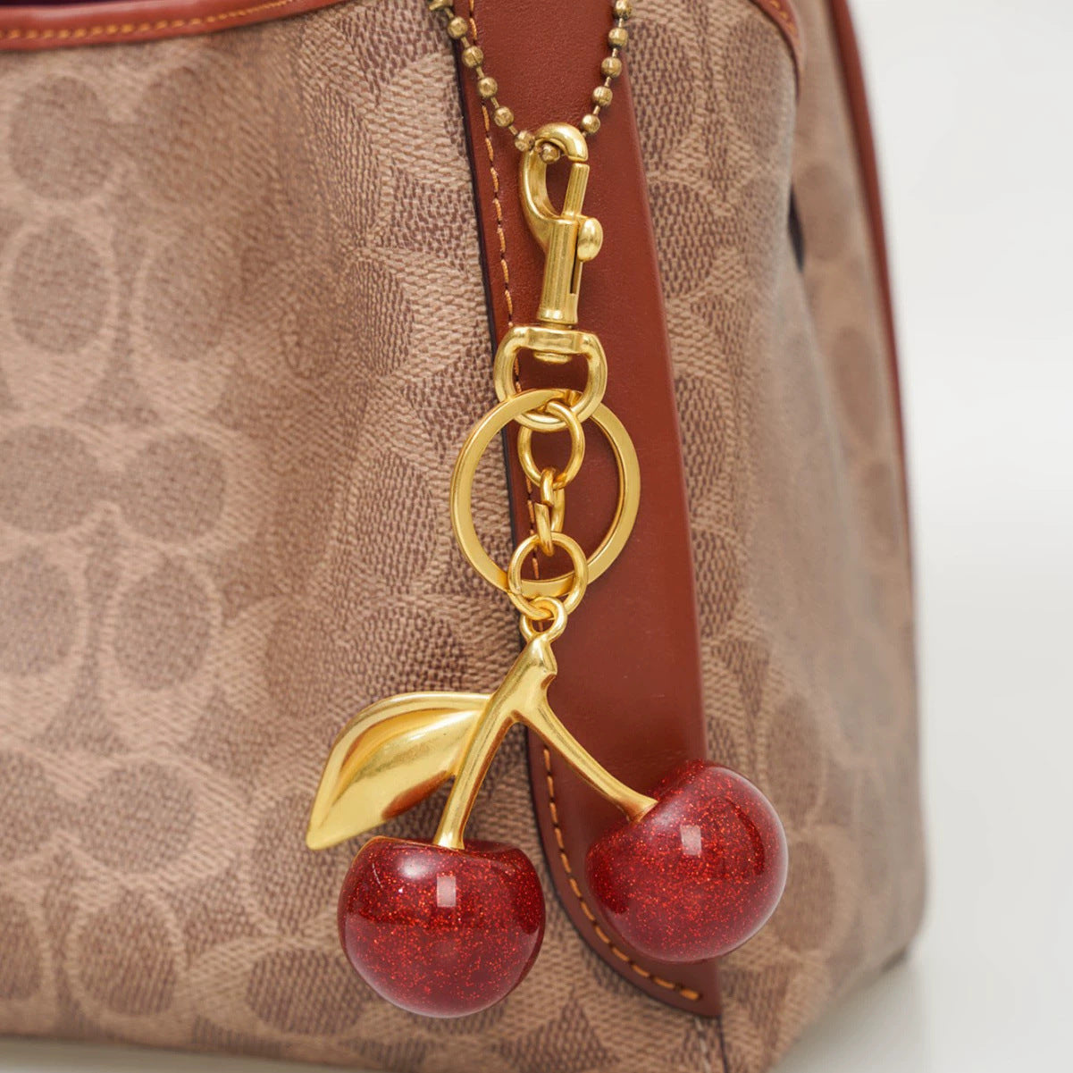 Sparkle Cherry Bag Charm & Keychain