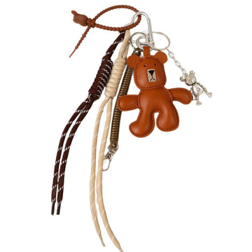 Leather Bear Bag Charm & Keychain Lanyard