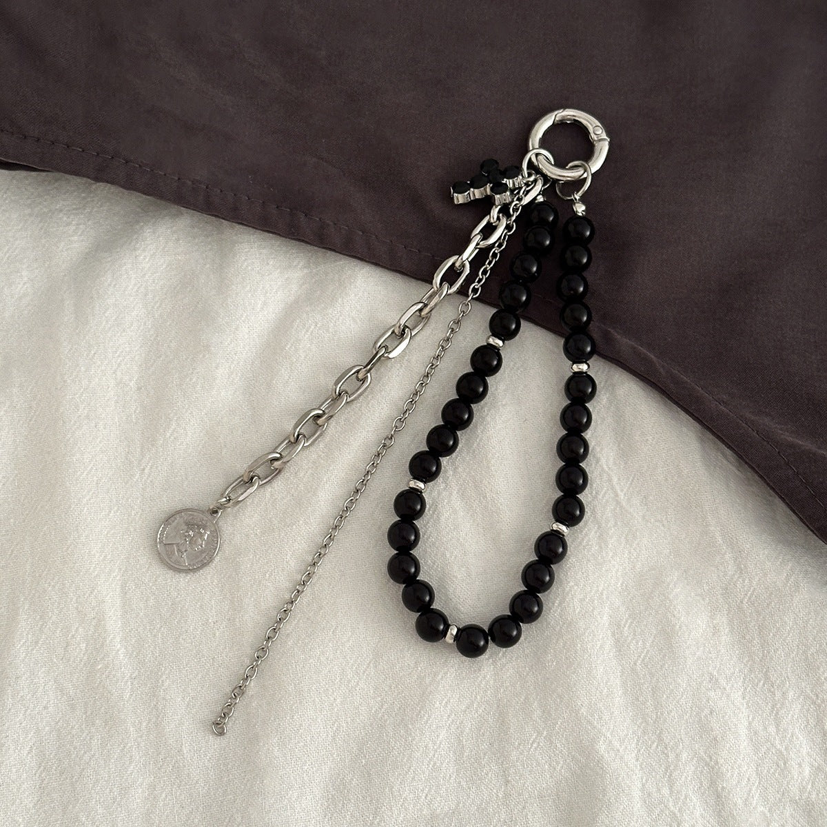 Heart Charm Beaded Bag Charm & Keychain